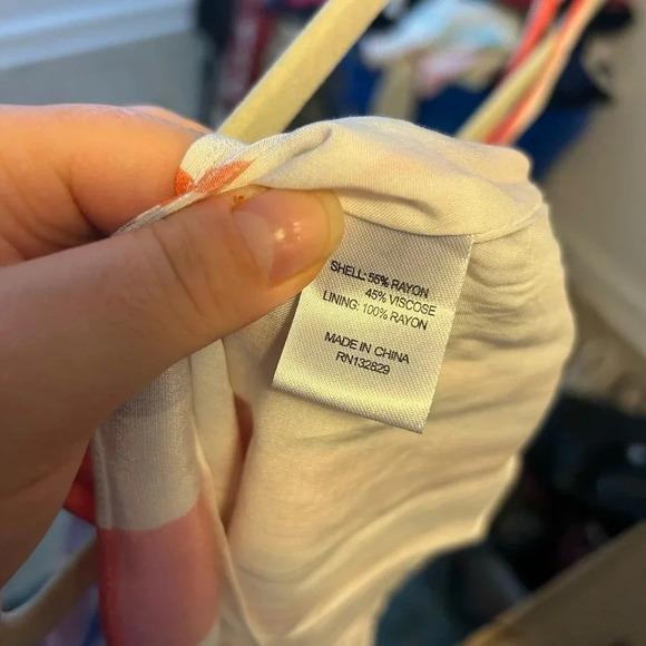 NWT L’ACADEMIE STRIPED OFF SHOULDER RUFFLE BLOUSE - Picture 5 of 5